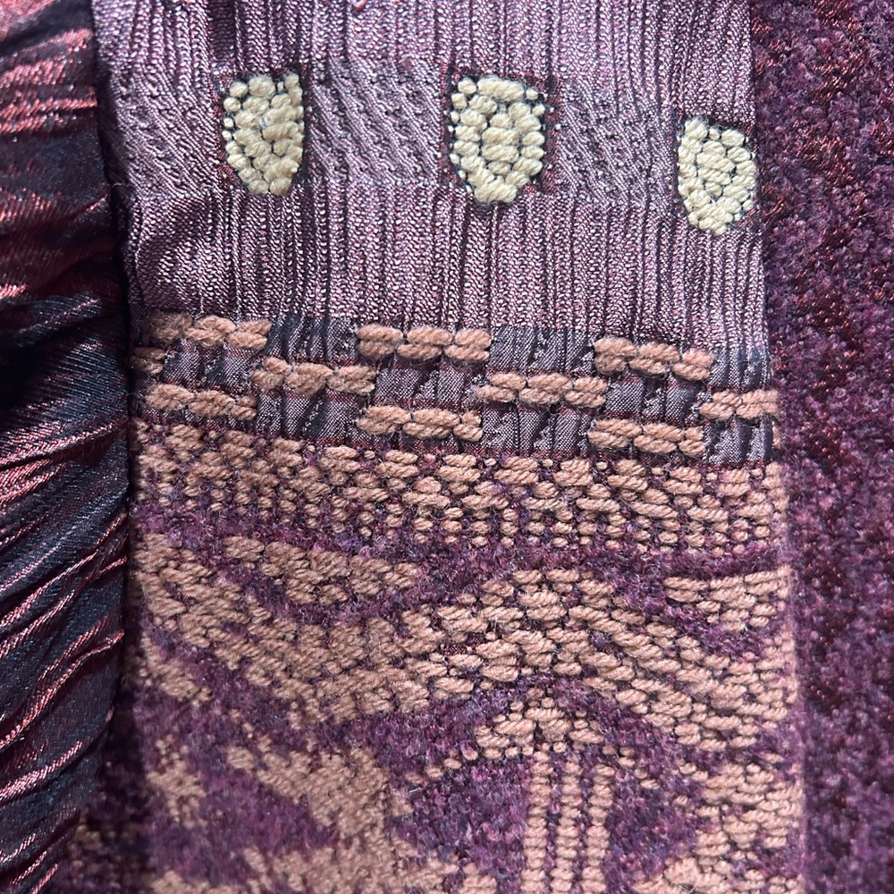 Zonda Nellis silk wool blend wearable art duster cardigan 100% silk lining - Picture 8 of 16